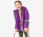 Child wearing Primary - Lightweight Puffer Jacket - Jelly - Available at www.tenlittle.com