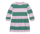Long Sleeve Cotton Dress - Stripes
