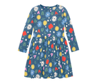 Long Sleeve Pocket Dress - Garden Party