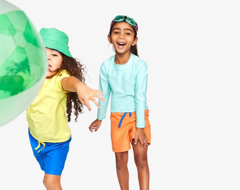 Primary Long Sleeve Rash Guard - 2 Pack for Kids | Ten Little