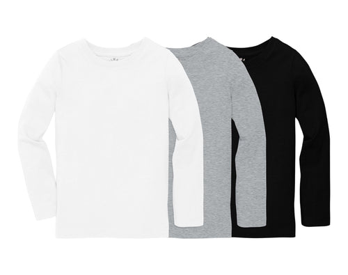 Long Sleeve Slim Tee - 3 Pack