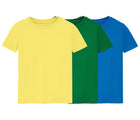 Primary Short Sleeve Classic Tee - 3 Pack - Banana Mix. Available at www.tenlittle.com