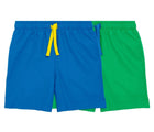 Primary Swim Trunks - 2 Pack - Green Apple / Blueberry. Available at www.tenlittle.com
