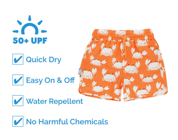 Jan & Jul UV Swim Shorts | Ten Little Toddler & Kids Swim Gear