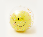 Sunnylife 3D Smiley Face Beach Ball with glitter