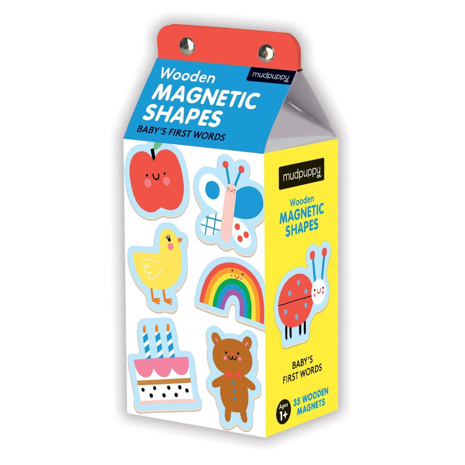 Mudpuppy Baby's First Words Wooden Magnetic Shapes - 35
