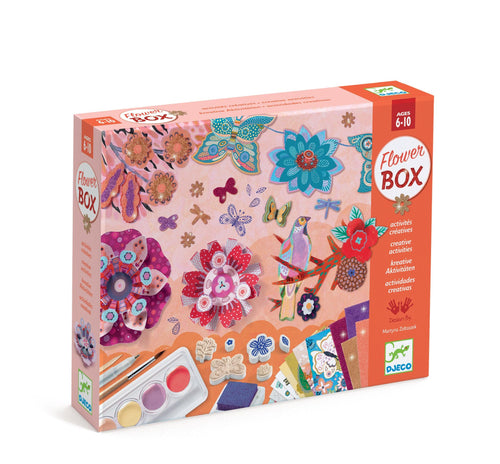 Djeco Flower Box Multi-Activity Craft Kit at New River Art & Fiber