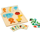 Animals and Shapes Wooden Puzzle & Game