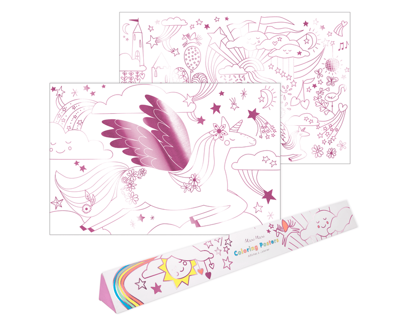 Meri Meri - Unicorn Coloring Posters