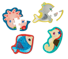 Under the Sea Touch & Feel Puzzles (4 pack) - 3 Pieces