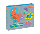 Mighty Dinosaur Touch & Feel Puzzle (4 pack) - 3 pieces