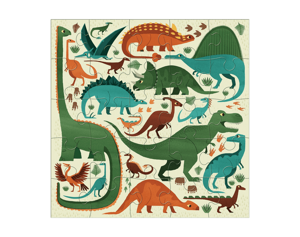 Mudpuppy Mighty Dinosaurs Jumbo Puzzle - 25 Pieces | Ten Little Baby ...