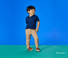 Boy wearing Ten Little Kids Everyday Originals Mocha Brown- Available at www.tenlittle.com