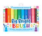 Big Bright Washable Brush Markers - Set of 10