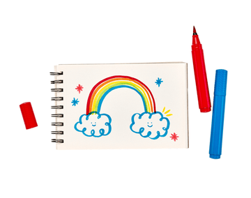 Ooly Big Bright Washable Brush Markers | Ten Little Baby & Kids' Toys