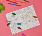 Recycled Paper Coloring Placemats - Set of 18