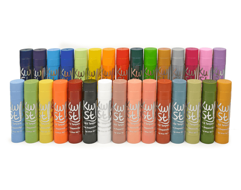 Kwik Stix Solid Tempera Paint Sticks Single Color BLACK, 12 Count Box  -TPG-60010