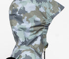 Contoured Hood - Therm Eco Weatherproof Packable Rainshell - Camo. Available at www.tenlittle.com