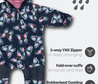 Therm Kids All-Weather Fleece Onesie - Butterfly features. Available from www.tenlittle.com.