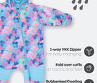 Therm Kids All-Weather Fleece Onesie - Electric Floral features. Available from www.tenlittle.com.