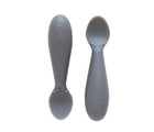 Ezpz Tiny Spoons set of 2 in grey. Available at www.tenlittle.com