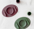 Ezpz First Foods Set in Mauve and Sage. Available at www.tenlittle.com