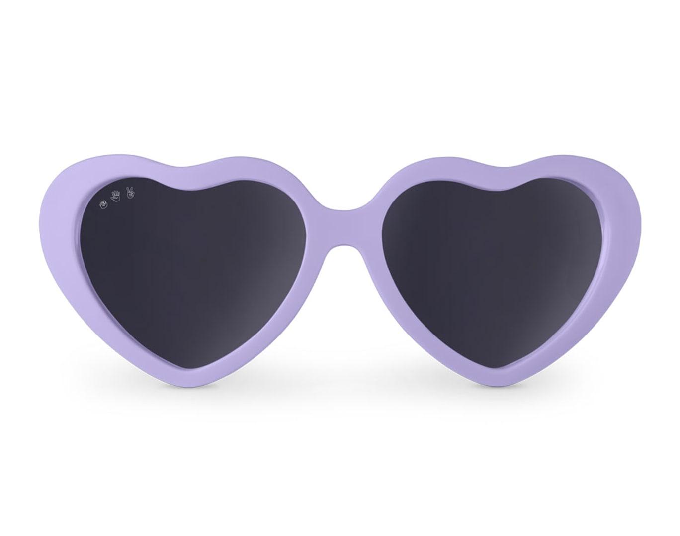 Roshambo Heart Sunglasses Ten Little Toddler Kids Accessories Lilac 4 12y