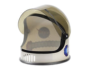 Front and side view of Aeromax Astronaut Helmet - Silver - Available at www.tenlittle.com