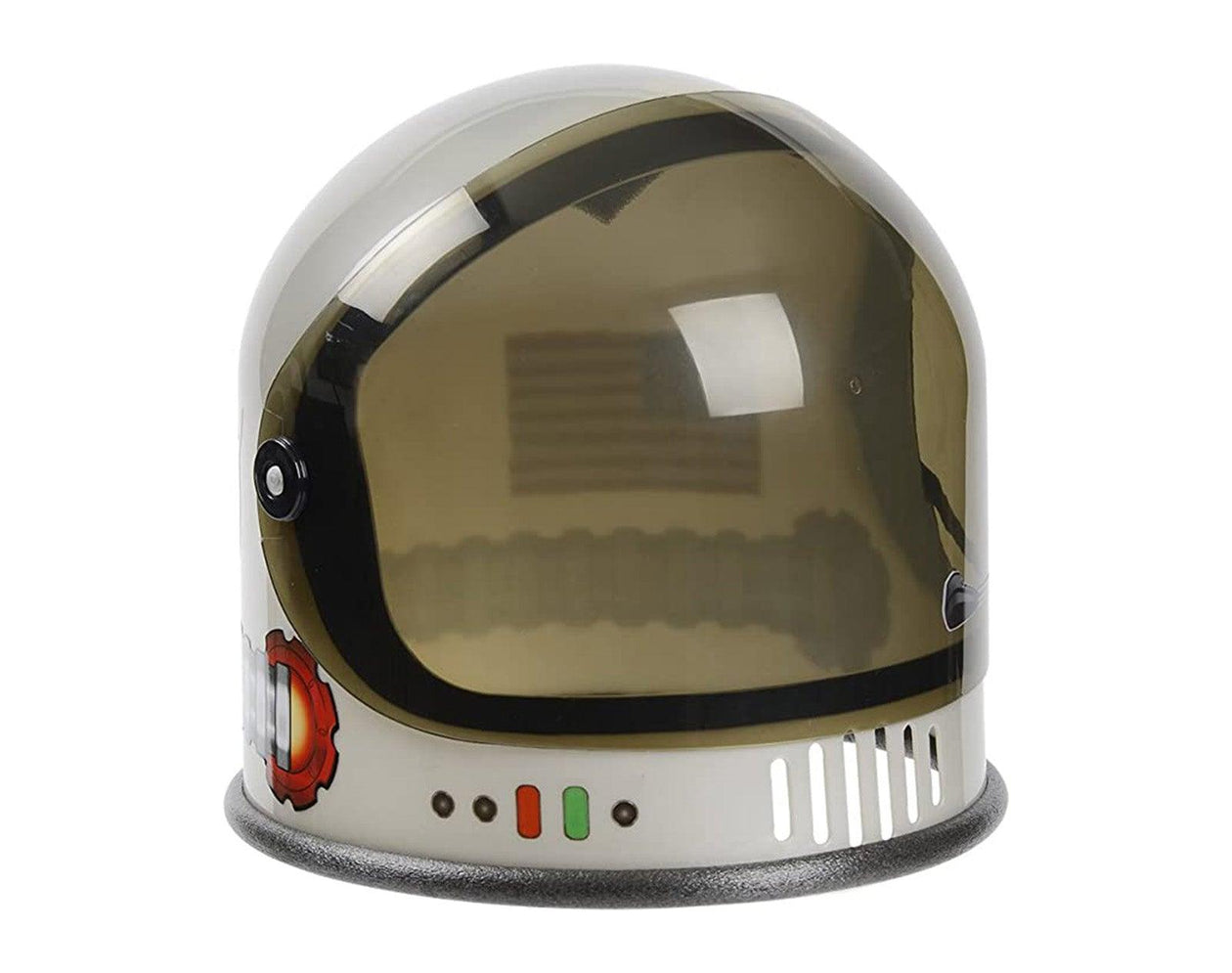 Front view of Aeromax Astronaut Helmet - Silver - Available at www.tenlittle.com