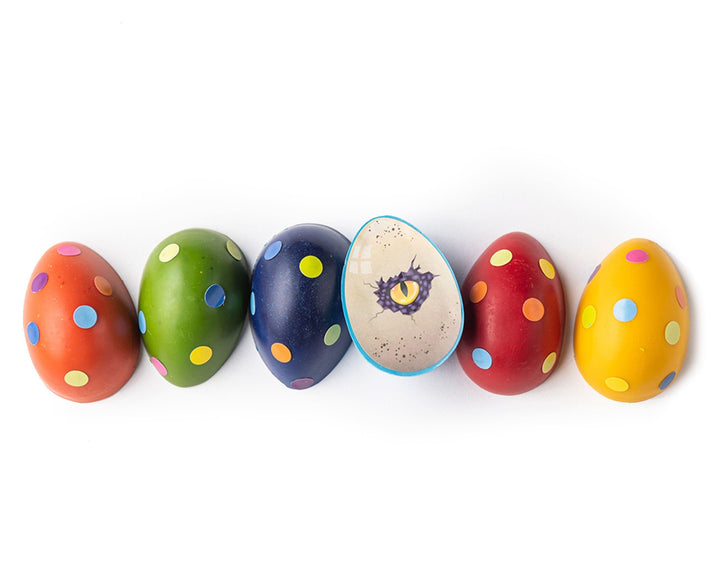 Eco-kids Dino Eggs Beeswax Crayons. Available from tenlittle.com