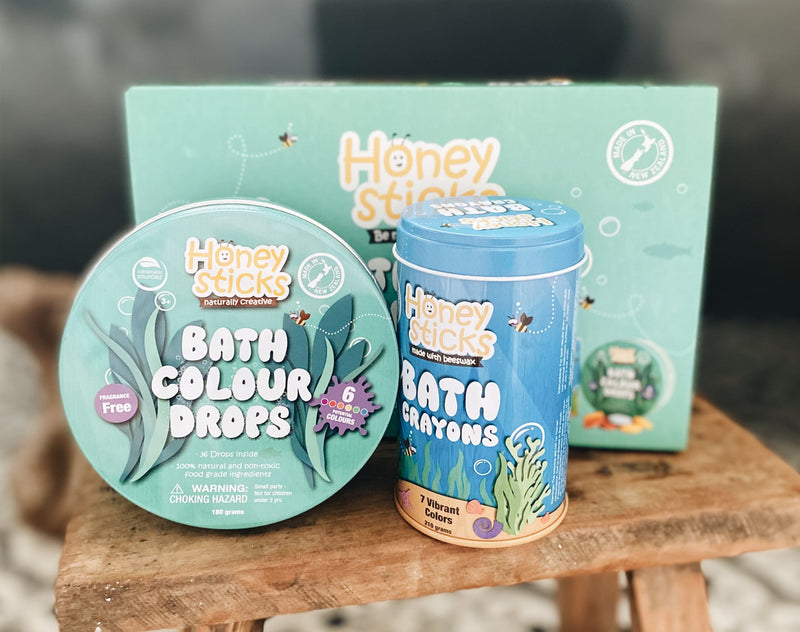 Honeysticks Ultimate Bath Fun Set - Bath Drops and Crayons - Challenge &  Fun, Inc.