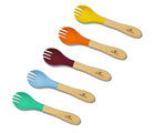 Avanchy Bamboo & Silicone Forks. Available from tenlittle.com