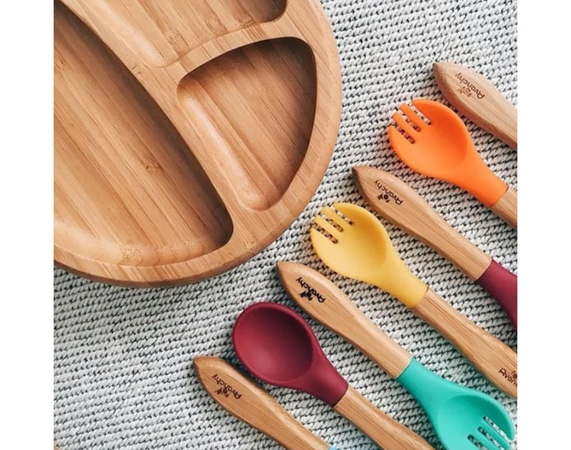 All Ages BLW Utensils - Avanchy Sustainable Baby Dishware