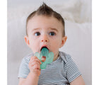 Child using teether from Itzy Ritzy Cactus Water Filled Teethers set. Available from tenlittle.com