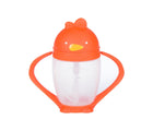 Lollaland Weighted Straw Sippy Cup in orange. Available from tenlittle.com