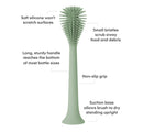 Ezpz Green bottle brush and its features. Available at www.tenlittle.com