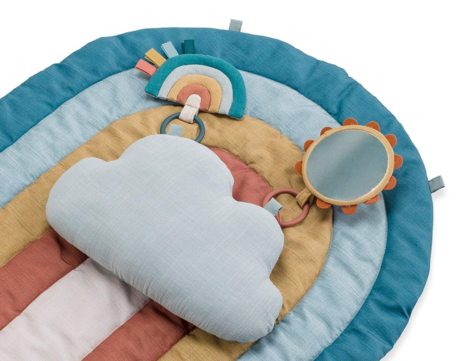 Itzy Ritzy Tummy Time Rainbow Play Mat Ten Little Baby Home Gear