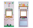 Swingly Camper Food Truck Doorway Playhouse storefront. Available from tenlittle.com