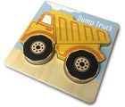 Dump truck piece from BeginAgain Truck Puzzles (3 pack) - 5 Pieces. Available from tenlittle.com