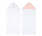 Aden + Anais Hooded Muslin Towels - 2 Pack - Blushing Bunnies.  Available at www.tenlittle.com