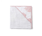 Malabar Baby Hooded Block Print Towel- Pink - Available at www.tenlittle.com
