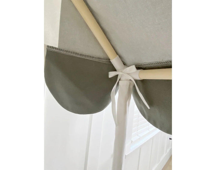 Close up inside view of Domestic Objects The Market Stand in gray. Available from tenlittle.com