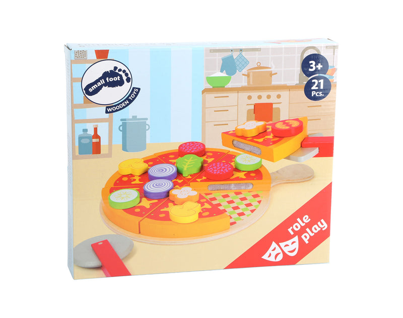 Small Foot Cuttable Pizza Set  Ten Little Toddler & Kids' Toys