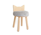 Nico & Yeye Fuzzy Kitty Chair in gray. Available from tenlittle.com