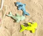 Sunnylife Shark Dive Buddies at the beach. Available from www.tenlittle.com.