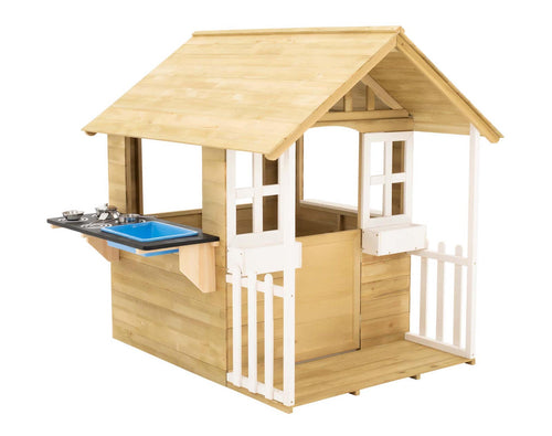 Family Deluxe Wooden Playhouse : : Toys