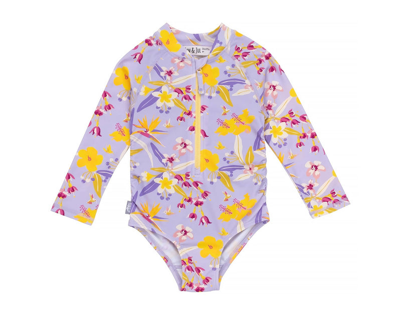 Jan & Jul UV Swimsuit Tropical Bloom 5T