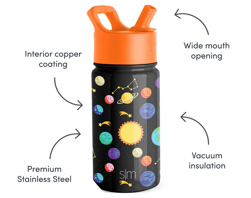 Simple Modern Summit Kids Stainless Steel Water Bottle w/ Straw