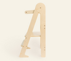 Side view of Piccalio Foldable Kitchen Tower in natural. Available from tenlittle.com