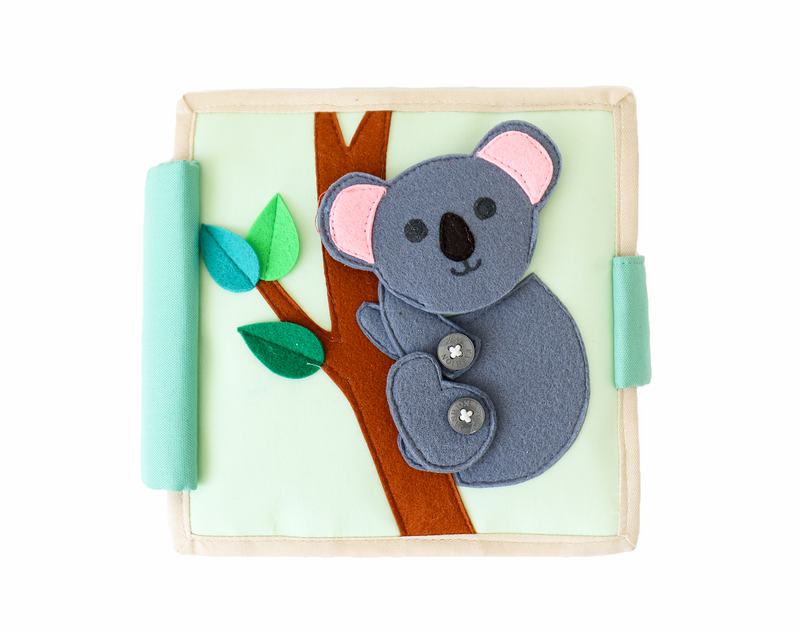 Educating Amy Koala Quiet Book. Available from tenlittle.com